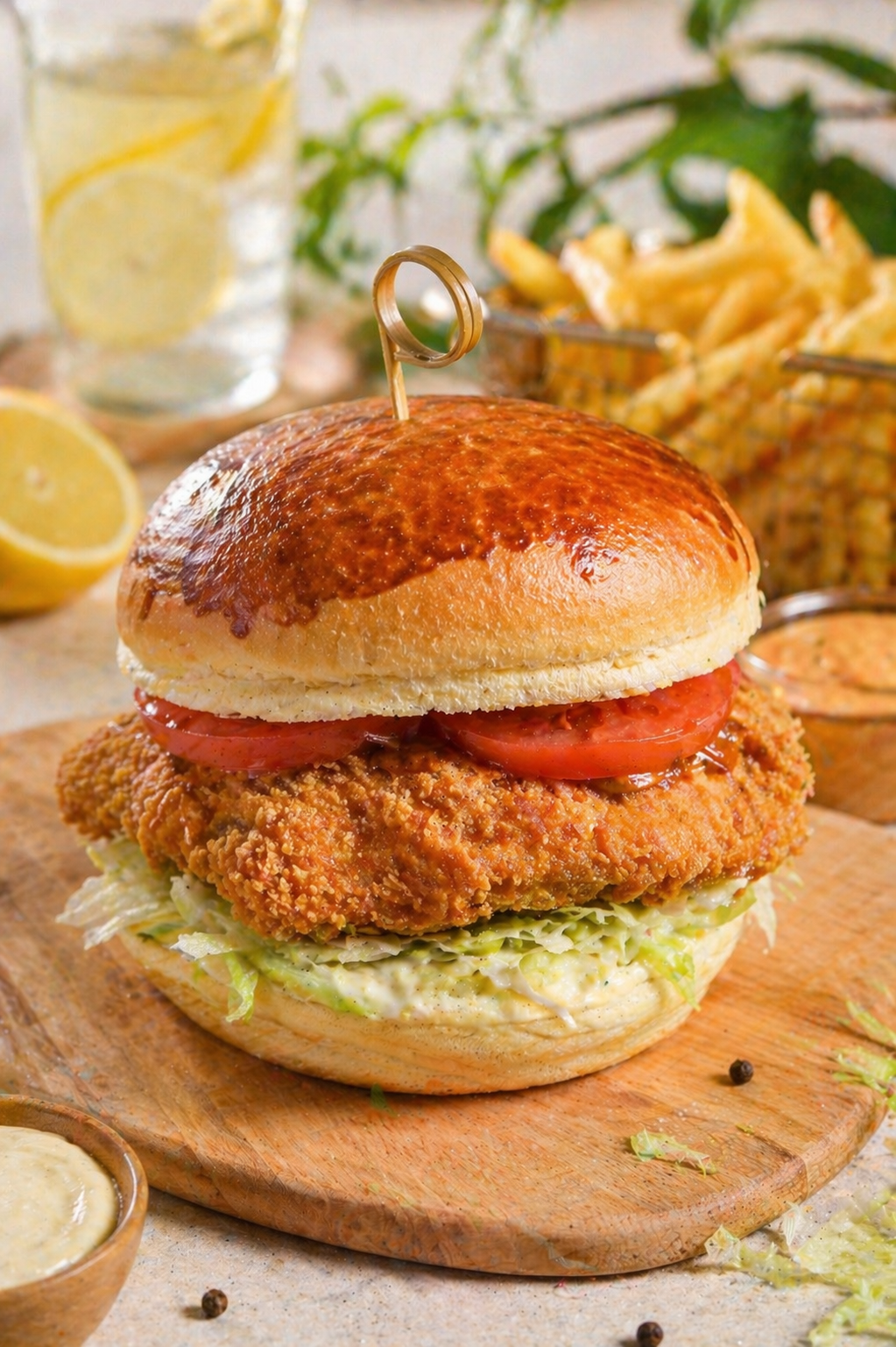 FRİED CHİCKEN BURGERLER