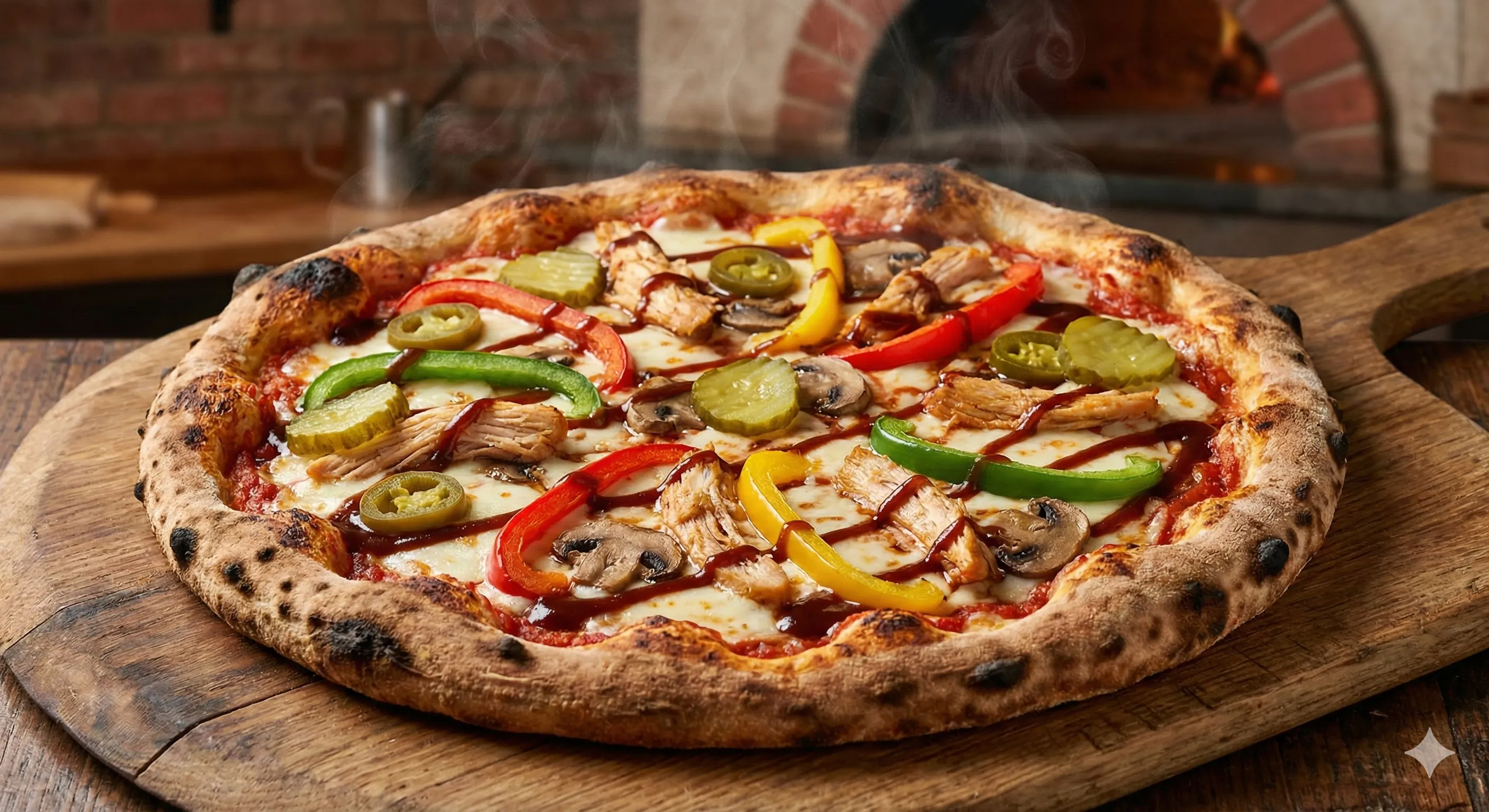 TAVUKLU PİZZA  (orta boy)