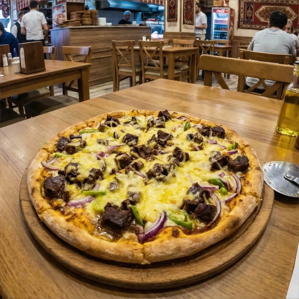 KAVURMALI PİZZA  (orta boy)