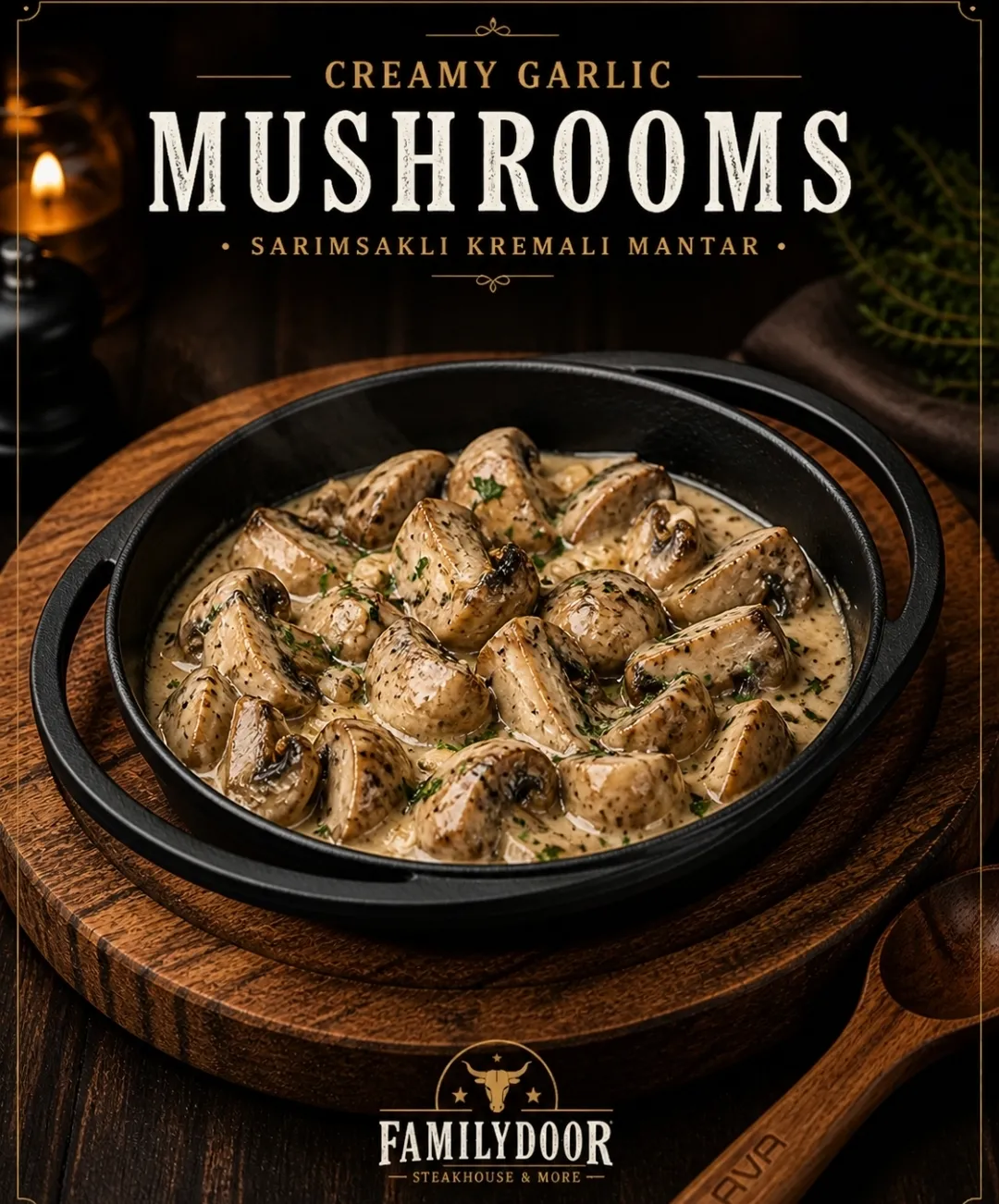 KREMALI MANTAR (CREAMY MUSHROOMS)