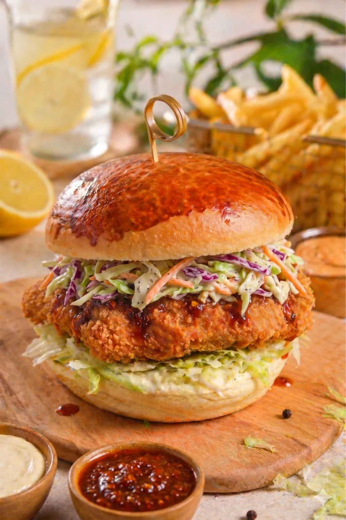 COLESLAW ROYAL CRISPY BURGER