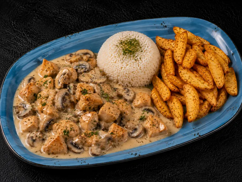 CHICKEN MUSHROOM WITH CREAM