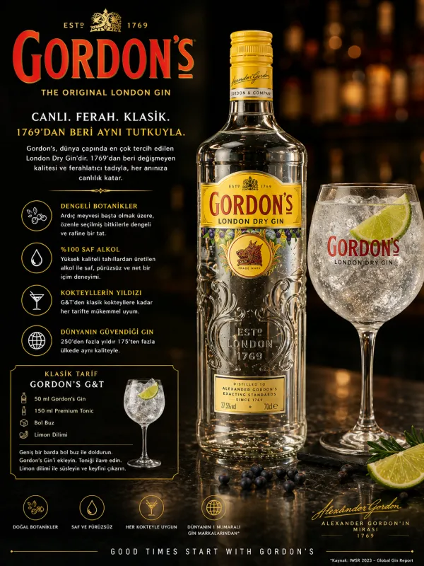 GORDON'S 5 cl