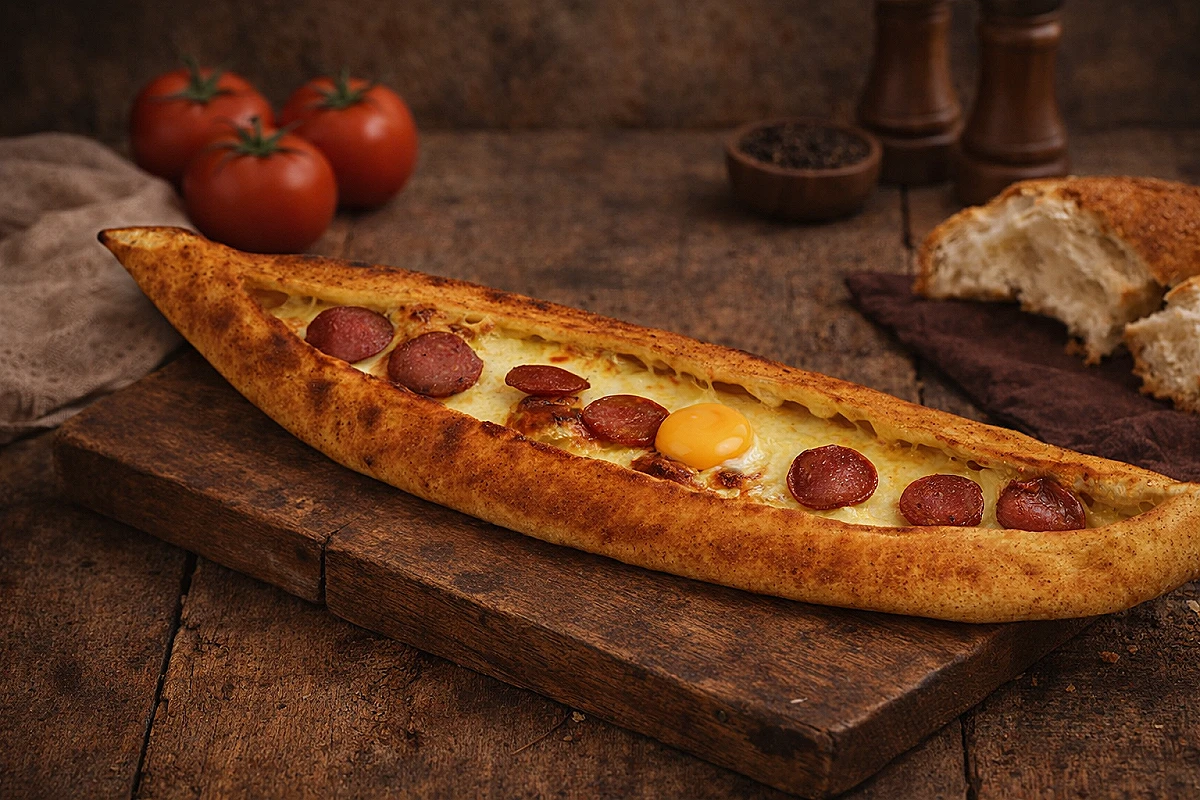 SUCUKLU YUMURTALI PİDE