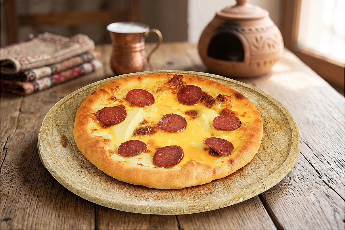 SUCUKLU & PEYNİRLİ YUVARLAK PİDE