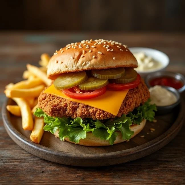 ÇITIR TAVUK BURGER