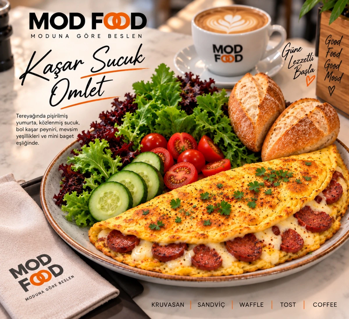 MOD KAŞAR-SUCUK OMLET